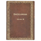 Falln Antiek Encyclopedie Boek Klembord (Achterkant)