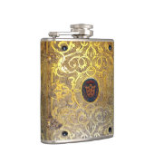 Falln Antiek Golden Swirls Heupfles (Rechts)