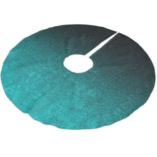 Falln Aqua & Black Glitter Gradient Kerstboom Rok (Gekanteld)