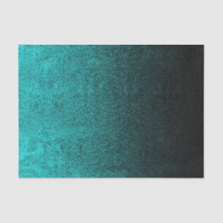 Falln Aqua & Black Glitter Gradient Tissuepapier
