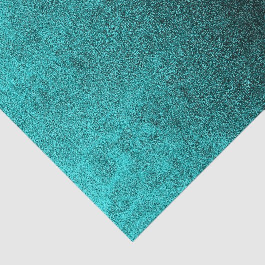 Falln Aqua & Black Glitter Gradient Tissuepapier (Detail)