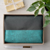 Falln Aqua & Black Glitter Gradient Tissuepapier (Geschenk)