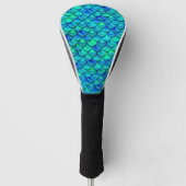 Falln Aqua Blue Scales Golfheadcover (Voorkant)