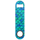 Falln Aqua Blue Scales Speed Flessenopener (Voorkant)