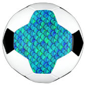 Falln Aqua Blue Scales Voetbal (Gedraaid)