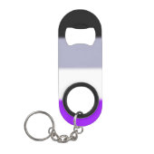 Falln Asexual Pride Flag Mini Flessenopener (Voorkant)