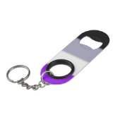 Falln Asexual Pride Flag Mini Flessenopener (Voorkant Gekanteld)