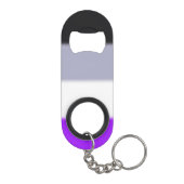 Falln Asexual Pride Flag Mini Flessenopener (Achterkant)
