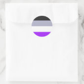 Falln Asexual Pride Flag Ronde Sticker (Tas)
