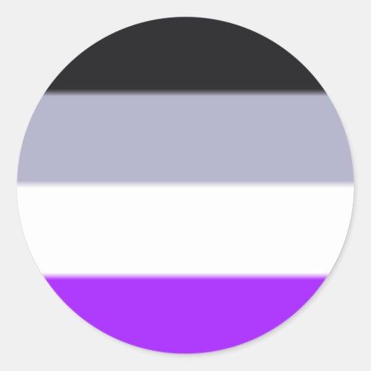 Falln Asexual Pride Flag Ronde Sticker (Voorkant)