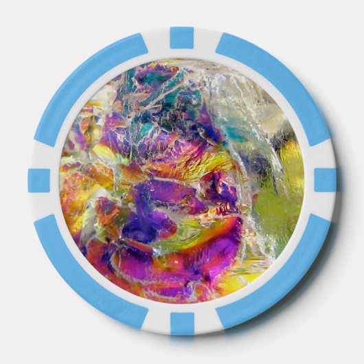 Falln Aura Kristal Poker Chips (Voorkant)