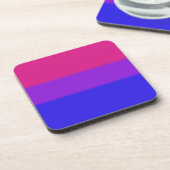 Falln Bisexual Pride Flag Drankjes Onderzetter (Linkerzijde)