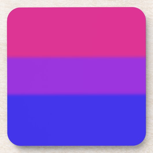 Falln Bisexual Pride Flag Drankjes Onderzetter (Voorkant)