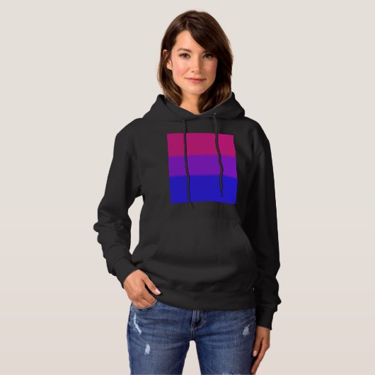 Falln Bisexual Pride Flag Hoodie (Voorkant volledig)