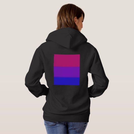 Falln Bisexual Pride Flag Hoodie (Achterkant volledig)