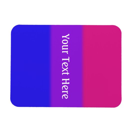 Falln Bisexual Pride Flag Magneet (Horizontaal)