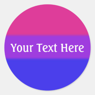 Falln Bisexual Pride Flag Ronde Sticker