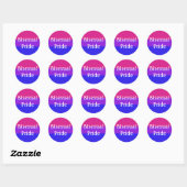 Falln Bisexual Pride Flag Ronde Sticker (Vel)