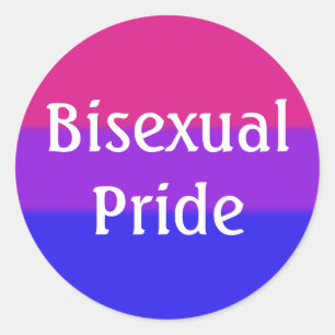 Falln Bisexual Pride Flag Ronde Sticker