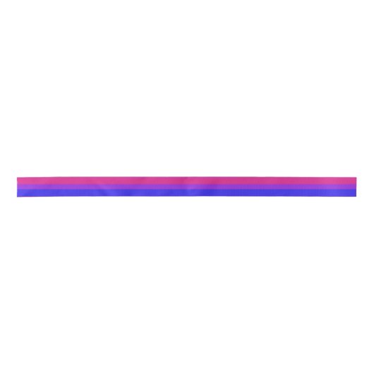 Falln Bisexual Pride Flag Satijnen Lint (Voorkant)