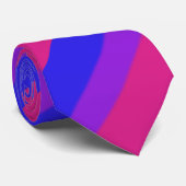 Falln Bisexual Pride Flag v3 Stropdas (Opgerold)