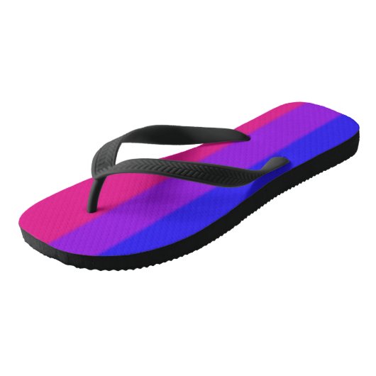 Falln Bisexual Pride Flag Versie 2 Teenslippers (Schuin)