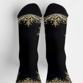 Falln Black And Gold Filigree Sokken (Top)