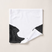Falln Black Angel Wings Bad Handdoek (Wasdoekje)