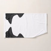 Falln Black Angel Wings Bad Handdoek (Handdoek)