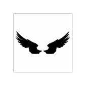 Falln Black Angel Wings Rubberstempel (Afrduk)