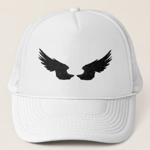 Falln Black Angel Wings Trucker Pet