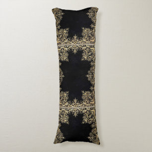 Falln Black en Gold Filigree Lichaamskussen