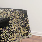 Falln Black en Gold Filigree Tafelkleed (Voorbeeld)