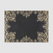 Falln Black en Gold Filigree Tissuepapier (Voorkant)