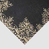Falln Black en Gold Filigree Tissuepapier (Detail)