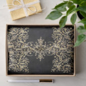Falln Black en Gold Filigree Tissuepapier (Geschenk)