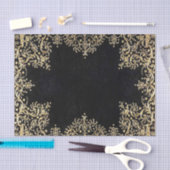 Falln Black en Gold Filigree Tissuepapier (Craft)