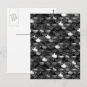 Falln Black en White Scales Briefkaart (Voorkant / Achterkant)