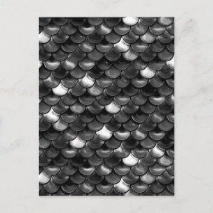 Falln Black en White Scales Briefkaart