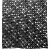 Falln Black en White Scales Douchegordijn (Voorkant)