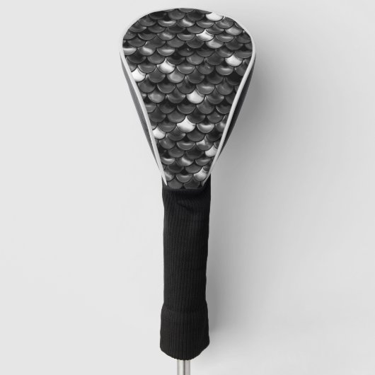 Falln Black en White Scales Golfheadcover (Voorkant)