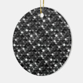 Falln Black en White Scales Keramisch Ornament (Links)