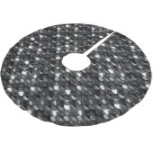 Falln Black en White Scales Kerstboom Rok (Gekanteld)