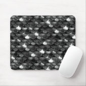 Falln Black en White Scales Muismat (Met muis)