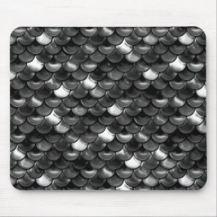 Falln Black en White Scales Muismat