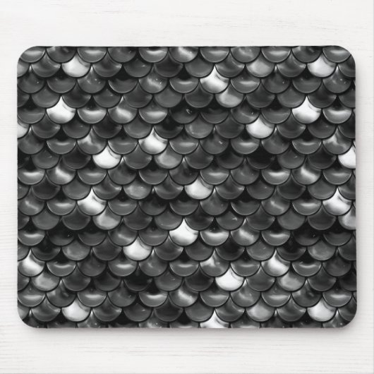 Falln Black en White Scales Muismat (Voorkant)