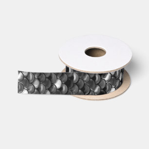 Falln Black en White Scales Satijnen Lint