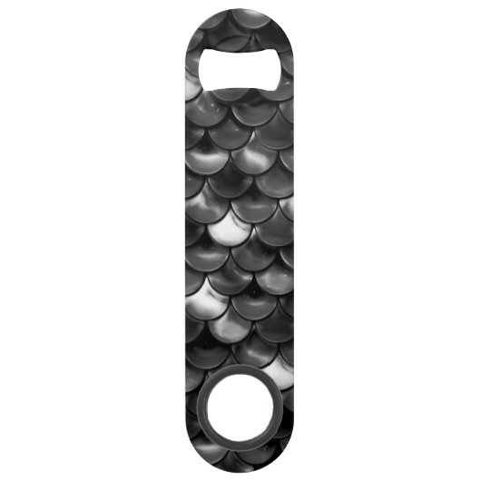 Falln Black en White Scales Speed Flessenopener (Voorkant)