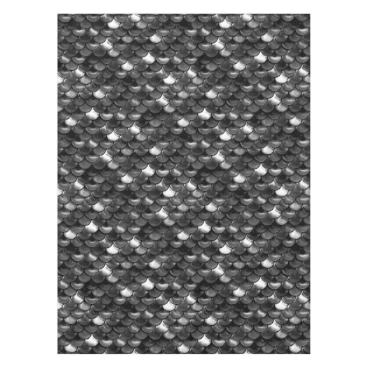 Falln Black en White Scales Tafelkleed (Voorkant)