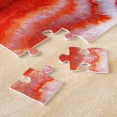 Falln Bloed Oranje Agaat. Legpuzzel (Zijkant)